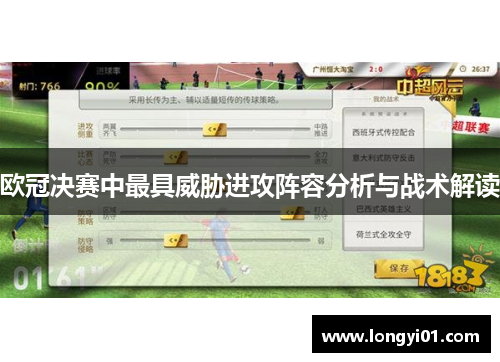 欧冠决赛中最具威胁进攻阵容分析与战术解读